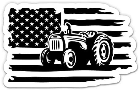 Naljepnica za traktor američkog farmera-naljepnica za prijenosno računalo 3 - Vodootporni vinil za automobil, telefon, bocu vode -