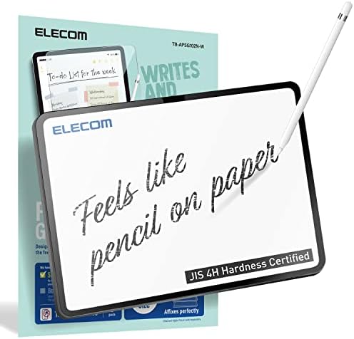 ELECOM Stakleni zaštitnik za ekranu od olovke s 2-paketom za iPad 10. generaciju, 10,9-inčni model 2022, Model protiv glatke tablete
