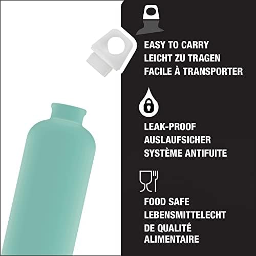 Sigg - boca s aluminijskom vodom - Lucidna nijansa Touch Tirquoise - s vijčanim poklopcem - nepropusno - lagano - BPA Free - 20 oz,