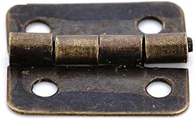 Brončano zlato šarke s kvadratnim vratima za drvene ormariće ladice nakit kutija namještaj hardver 10pcs
