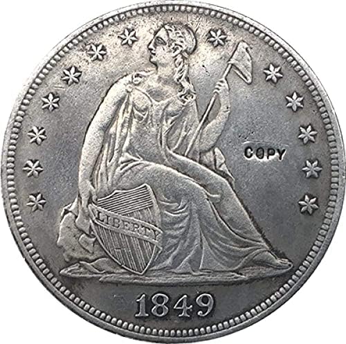 Izazov kovanica 1849 sjedeći novčići za slobodu Kopiranje kopija ukrasa Zbirke kolekcije novčića