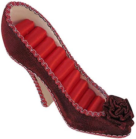 Sjajni držač prstena za cipele s visokim potpeticama Modni nakit poklon Crveni