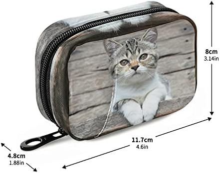 Slatka mačka Torbica za tablete torba za organizatore tableta kutija s patentnim zatvaračem Prijenosni vitaminski dodaci medicinska