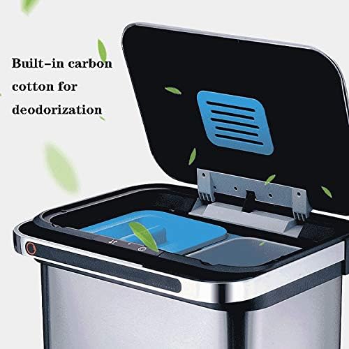JYDQM smeće sortiranje smeća može se kućanstvo pametno smeće s poklopcem nehrđajućeg čelika kuhinja indukcijsko smeće kanta za smeće