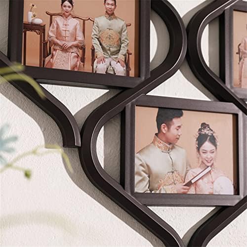Lowliu foto okvir kineski čvor plastični okvir za fotografije kolaž zid viseći dekor kineski čvor okviri za fotografiju obitelj rustikalni