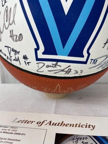 2006-2007 Villanova tim potpisala je komemorativnu košarku 14 sigs jsa loa - košarka s autogramima