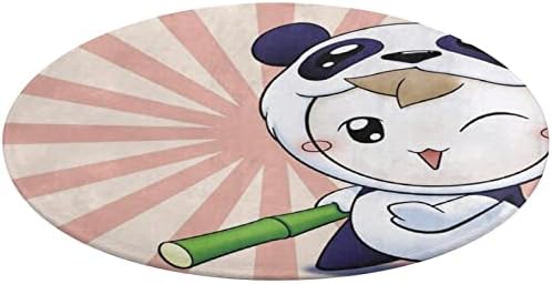 Slatka Panda anime mekog područja prostirki za spavaću sobu dnevne sobe prostirke vrtića djevojke tepih za dnevni boravak prostirka