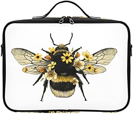 Innewgogo Bee kozmetička torba za žene topove za putničke toalete s ručkama naramenica za šminku za šminku za šminku za putovanje šminke