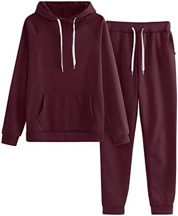 2 komada odjeća za žene casual hoodie set salon setovi set za pulover dugih rukava trenirke trening trening tracksuit tracksuit