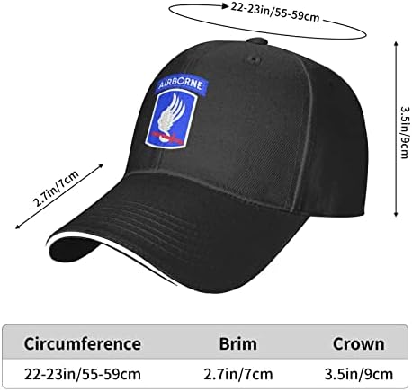 bejzbolska kapa borbenog tima 173. zrakoplovne brigade sendvič šešir podesivi tatin šešir za muškarce i žene