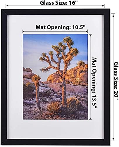 Plus max crni okvir za slike 16x20, prikažite slike 11x14 s prostirkom ili 16x20 bez prostirke, okviri plakata na zidnoj galeriji.