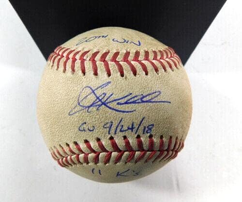 Corey Kluber Indijanci u White Soxu 24. rujna 2018. Potpisan bejzbol koji se koristi u igri - Autografirani bejzbol