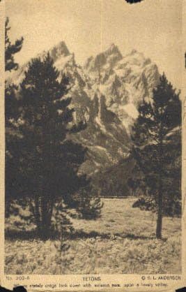Tetons, razglednica u Wyomingu