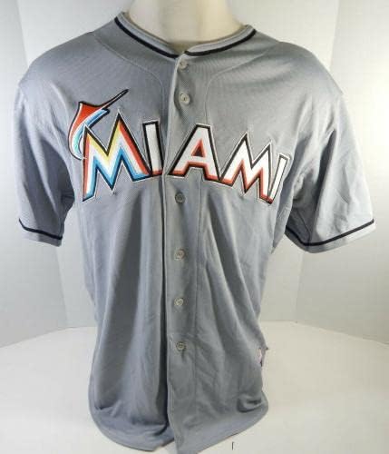 Miami Marlins Chris Reed 30 Igra je koristio sivi Jersey DP13721 - Igra korištena MLB dresova
