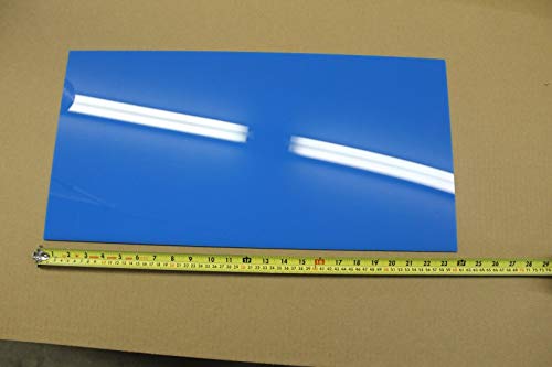 Plavi akrilni pleksiglasni svjetlosni svjetlo .100 x 12 x 23,75 plastični list rp087
