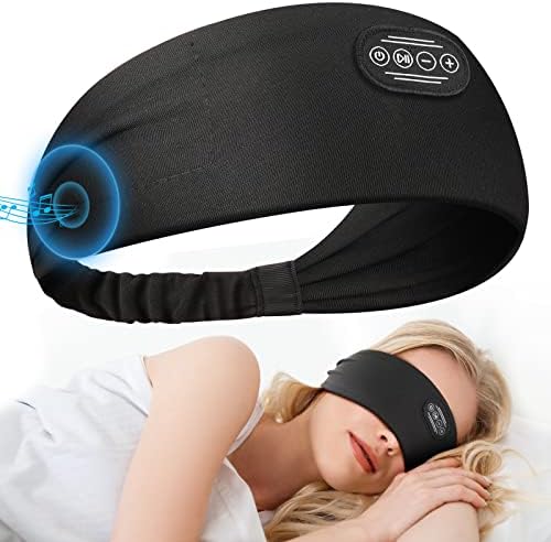 Slušalice za spavanje Bluetooth Sleep traka - Elastične slušalice za spavanje za bočni spavači od 10 sati bežična glazba maska ​​za