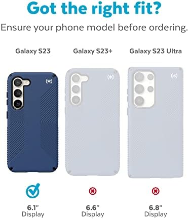 Speck Products Presidio 2 futrola za hvatanje odgovara Samsung Galaxy S23, obalno plavo/crno/bijelo