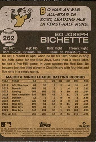 2022 Topps Heritage 262 Bo Bichette Toronto Blue Jays NM-MT MLB bejzbol