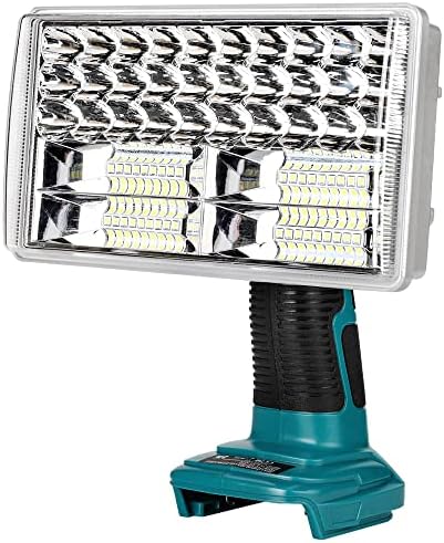 Bežična LED radna svjetlost kompozicija s Makita 18V lxt baterijom, Zinkiwayr punjivi 3300LM Vanjsko zatvoreno svjetlosno svjetlo i