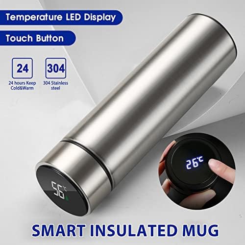 Zidna pjena Izolacija nehrđajuća temperatura LCD Smart tikvica kotlića Vakuum zaslon čelična stakla i čaša za kavu za kavu
