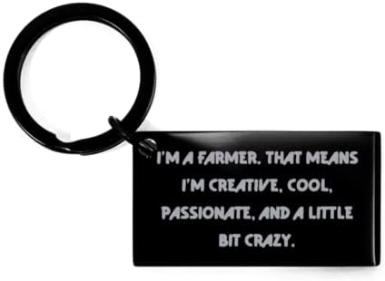 Jedinstveni privjesak za poljoprivrednike, ja sam poljoprivrednik. To znači da sam kreativan, pokloni za kolege, poklon od vođe tima,
