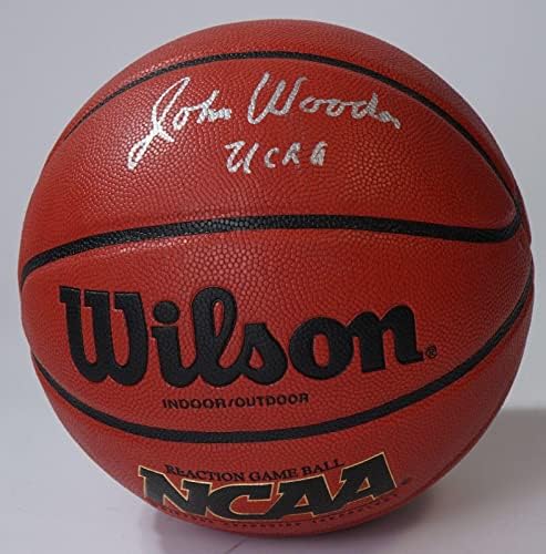 John Wooden potpisao UCLA Bruins košarka PSA/DNK CoA autogram Ball Purdue 4613 - Autografirani fakultetske košarke