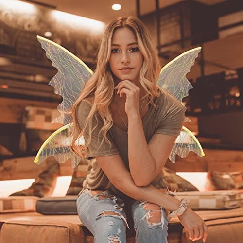 vilinska krila za odrasle prerušena u pjenušava prozirna krila leptira vilinski kostim za Noć vještica anđeoska krila za žene djevojke