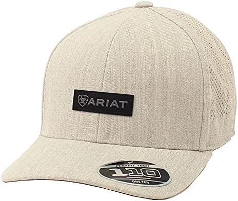 Sivi šešir od 110 s podesivim patentnim zatvaračem i malim flasterom s logotipom na mrežastim leđima