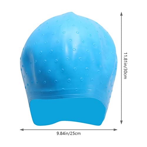 Silikonska kapa za isticanje s kukičanjem, 2 seta silikonskih kapa za bojanje kose za višekratnu upotrebu, kukičane kape za bojanje