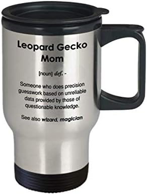 Smiješna leopard gecko mama Definicija šalica za kavu - šalica za putovanja od 14oz