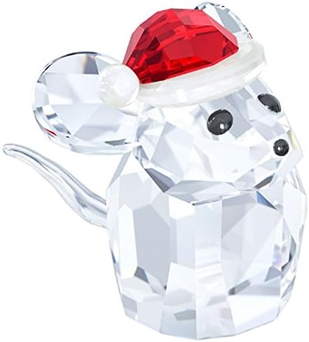 Swarovski miš sa šeširom Djeda Mraza