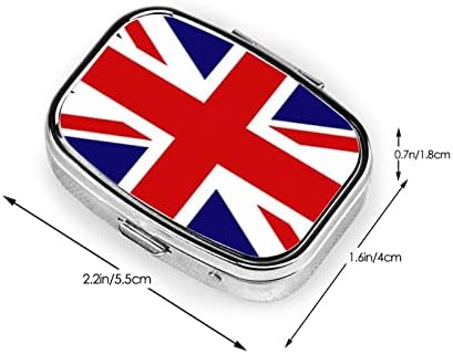 UK Flag Square Plup Box -2 Organizator Organizatora za tablete, prijenosno putovanje male tablete za džep ili torbicu