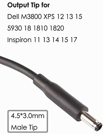 Kabel za pretvaranje adaptera za vrhove vrhova za Dell 7,4 mm do 4,5 mm pametni priključak za pametni vrh DC kabel za Dell Inspiron