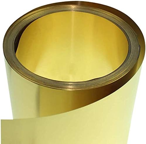 Mesingani list mesingani list zlatni film folija ploča h62 diy debljina lima debljina 1 mm, dugačka 1000 mm/39,3 inča mesinganih ploča