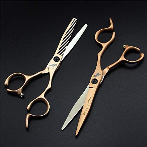 Profesionalne set škare za kose, 6,0 ružičasto zlato 440C, nehrđajući čelik, stil za rezanje škara i frizerskih škara za muškarce žene