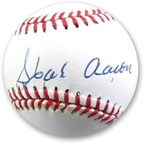 Hank Aaron potpisao je autogramirani NL bejzbol Atlanta Milwaukee Braves PSA F66288 - Autografirani bejzbol
