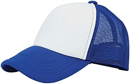 Bejzbolska kapa s podesivim vizirom od pamuka u boji s jednobojnom mrežicom/kamuflažom