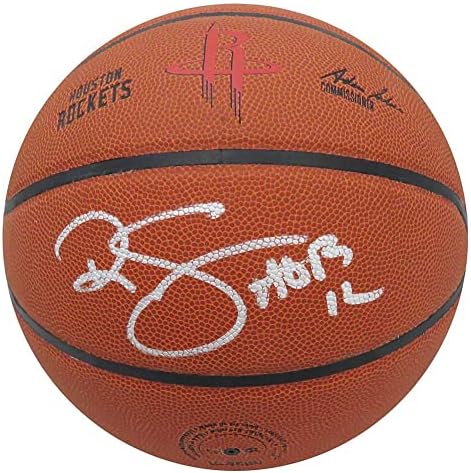Ralph Sampson potpisao je Wilson Houston Rockets Logo NBA košarka s Hof'12 - Autografirane košarke