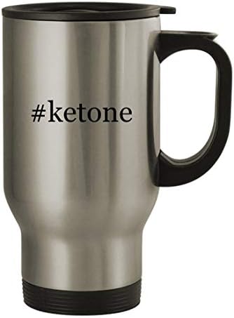 Knick Knack Pokloni KTONES - 14oz hashtag kave od nehrđajućeg čelika, srebro