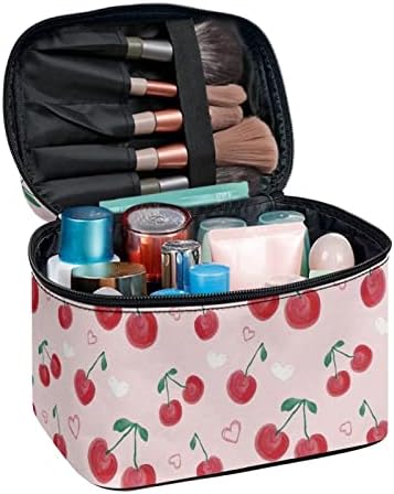 DIYFLASH trešnje uzorak veliki kapacitet toaletna vrećica Lagane kozmetičke torbe za tinejdžerke prijenosna torba za odlaganje novčanika