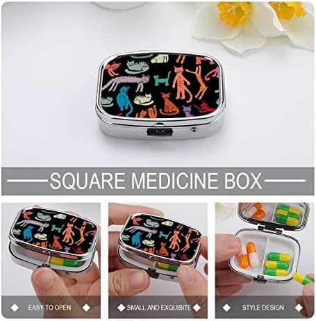 Kutija za organizatore tableta mačka iz crtića spremnik za tablete prijenosna Dnevna kutija za tablete držač kutija za pohranu lijekova