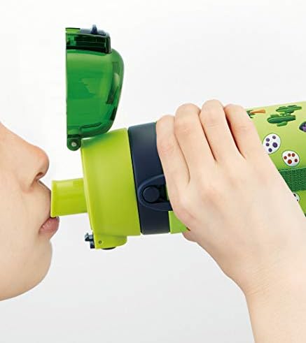 Klizač sdpv5-a dječji nehrđajući čelik izravno pijenje 3D boca s vodom, djeca, 16,2 fl oz, dinosaurus, dečki dinosaur