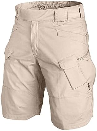 Wenkomg1 tkane teretne kratke hlače za muškarce, solidna rastezljiva radna odjeća Multifunkcionalni višestruki multicketi otporni na