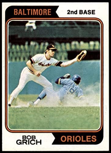 1974. Topps 109 Bobby Grich Baltimore Orioles Ex/Mt Orioles