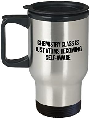 Smiješna muška putnice za kemiju - Ideja za dar za nastavnike kemije - Cheansist Present - atomi postaju samosvjesni