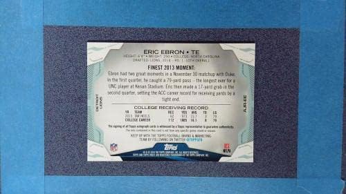 2014 Topps Finest Eric Ebron RC Auto Jersey 3/75 Red Refractor Detroit ~ AY15 - Autografirani NFL dresovi