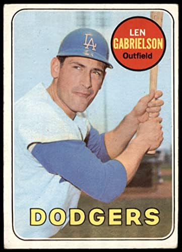 1969. Topps 615 Len Gabrielson Los Angeles Dodgers Good Dodgers