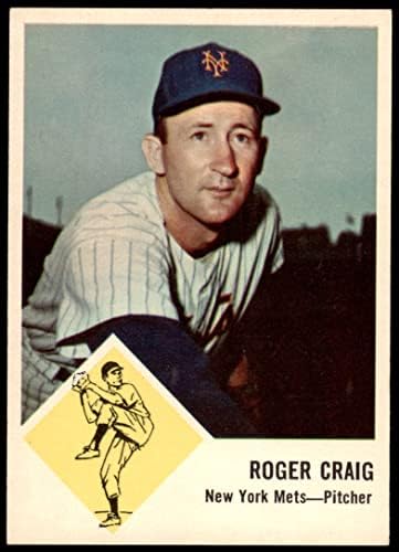 1963. Fleer 47 Roger Craig New York Mets NM/MT Mets