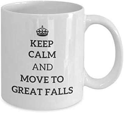 Budite mirni i pređite na Great Falls čaj čaše putnički prijatelj prijatelj poklon montana putnička šalica