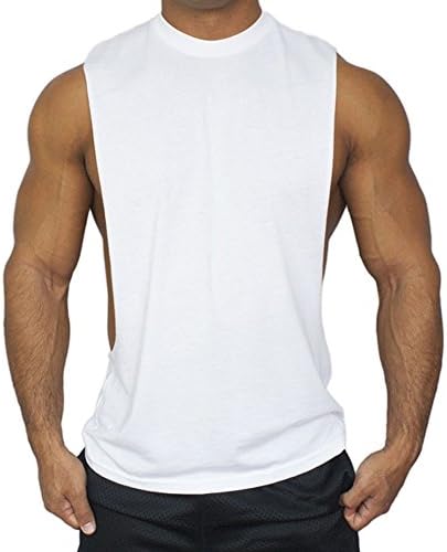 Zuevi muški mišićni rez na otvorenim stranama bodybuilding tenk gornja majica za vježbanje